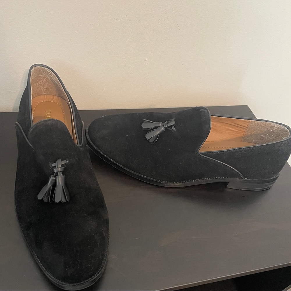 Topman| Black Suede Loafers